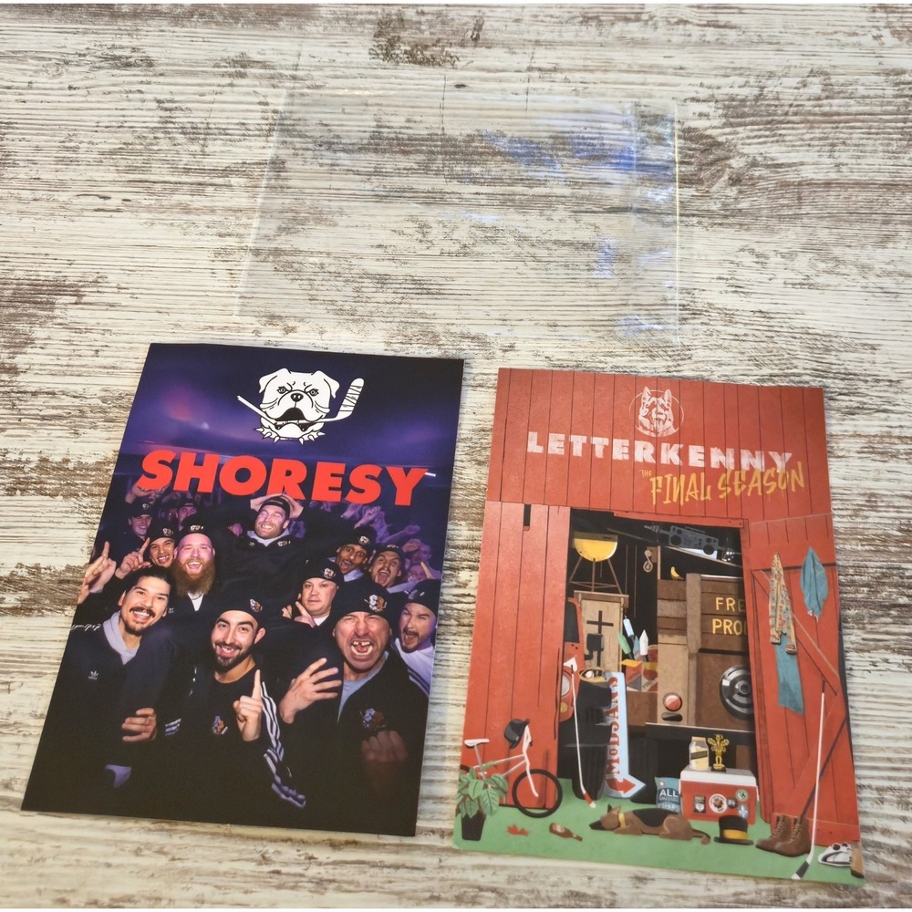 Shoresy & Letterkenny Final Season Promotional Postcards Set of 2 TV Memorabilia